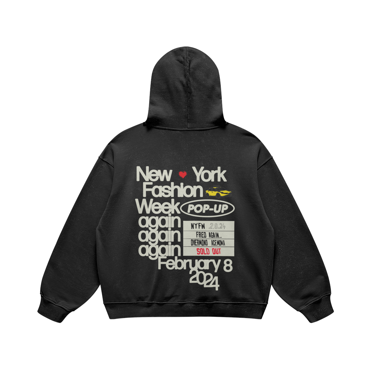 Back of hoodie